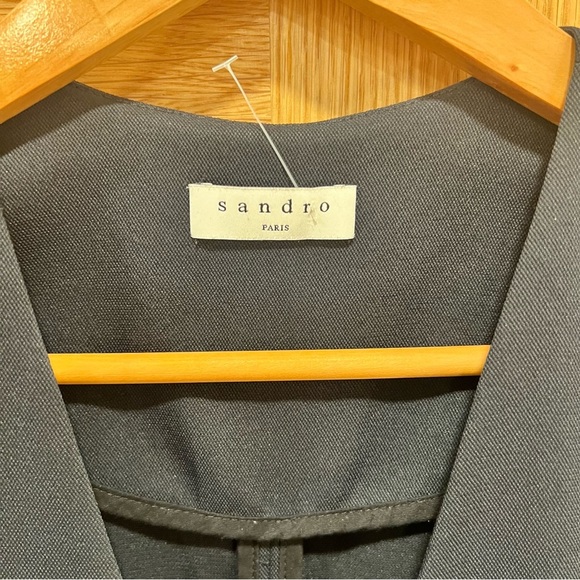 SANDRO PARIS | WILLY BUTTON JUMPSUIT | BLUE | WMNS SIZE 8 US - Picture 6 of 12